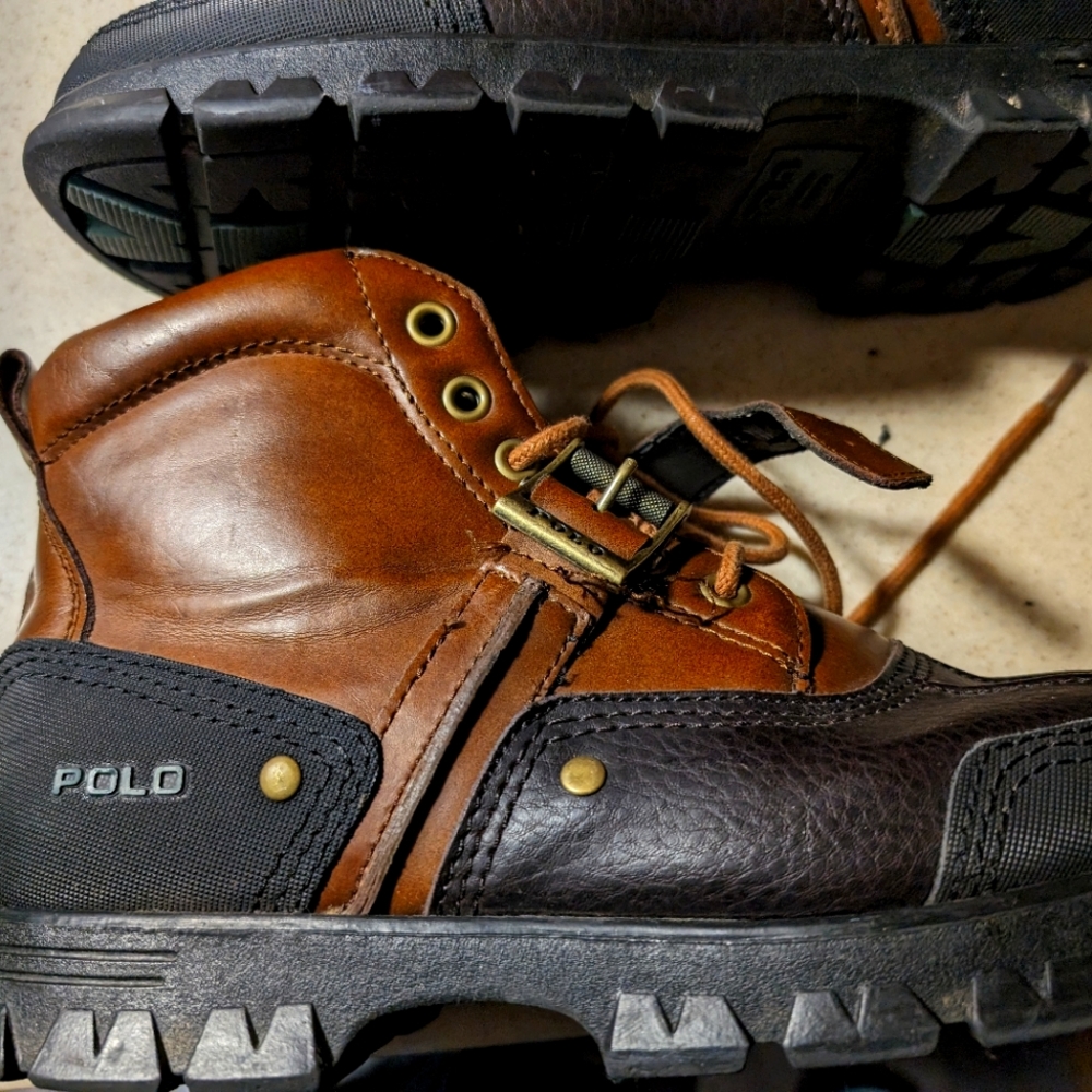 Men's Polo Ralph Lauren Tyrek ii Genuine Leather boot 🥾